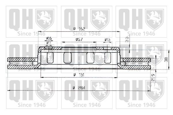 QUINTON HAZELL Тормозной диск BDC4638